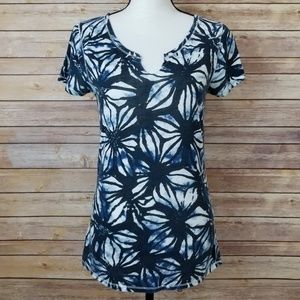 Lucky Brand Floral Print Tee Small